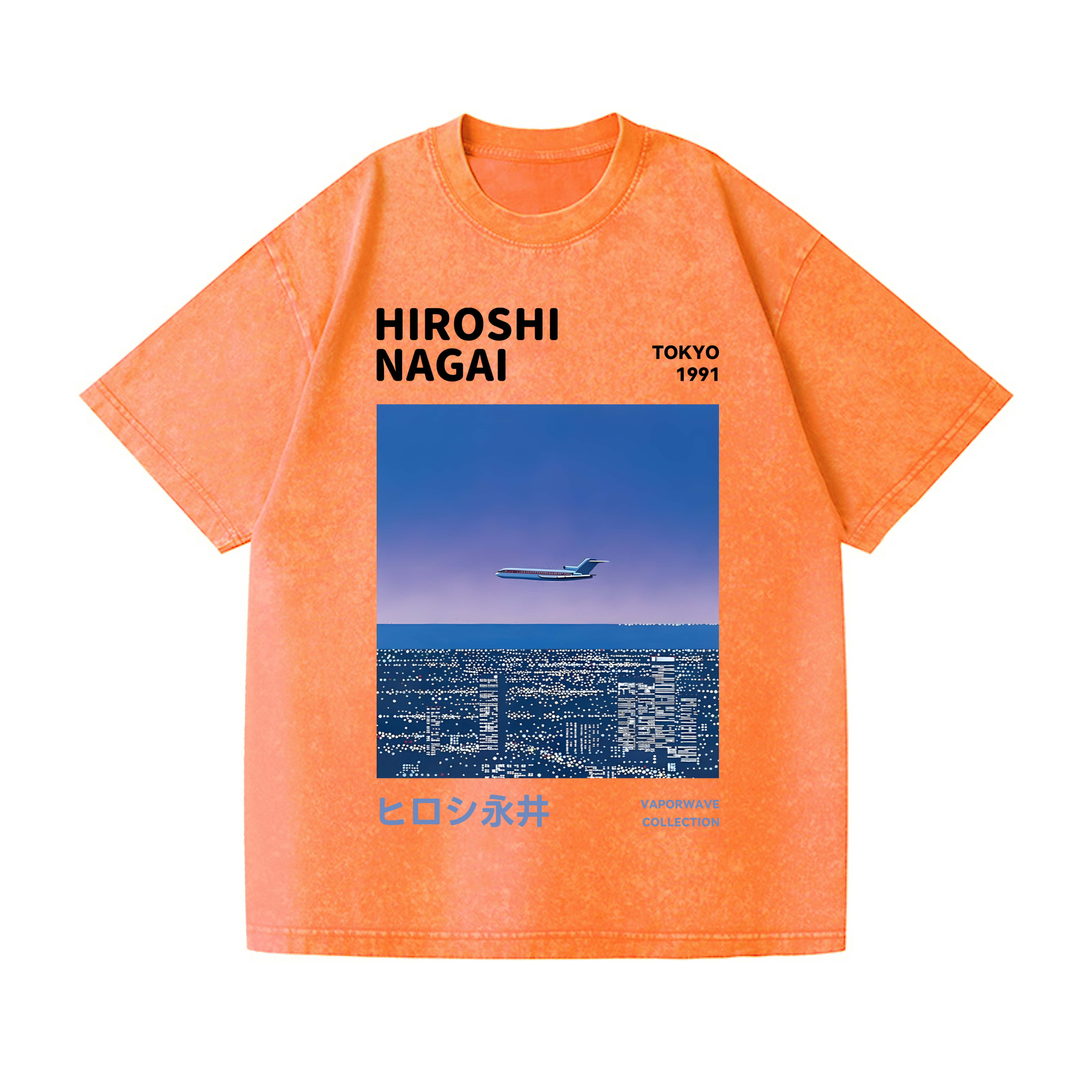 Hiroshi Nagai Vintage Wash Japanese Design T-Shirt