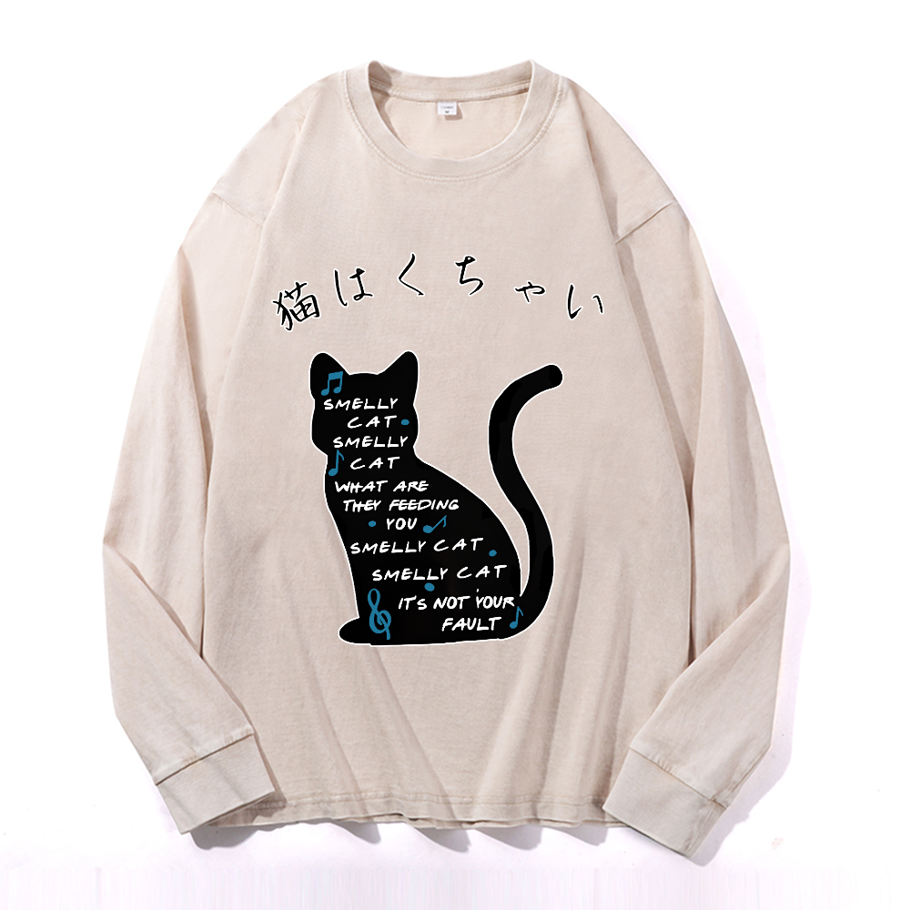 Vintage Cotton Wash Crewneck Sweatshirt