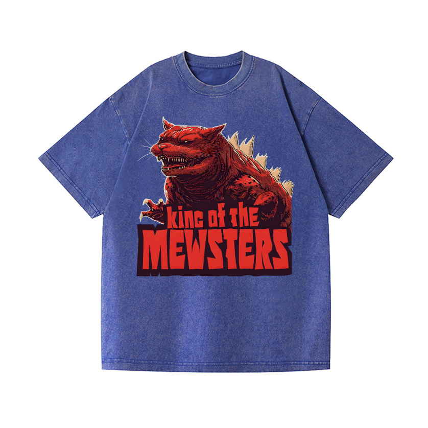Catzilla Cat Godzilla Vintage Wash Japanese Design T-Shirt