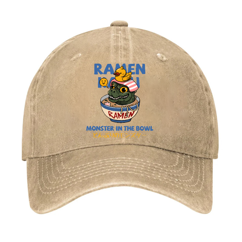 Godzilla Ramen Vintage Cotton Hat