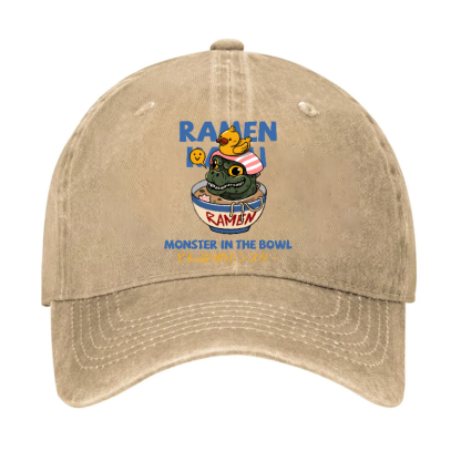 Godzilla Ramen Vintage Cotton Hat