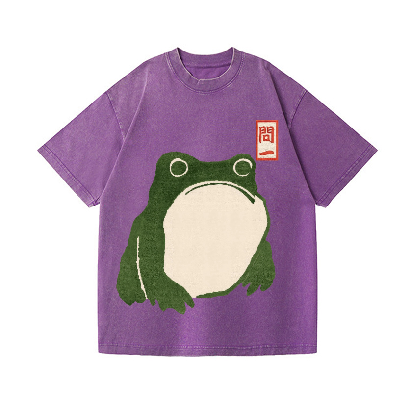 Frog Vintage Wash Japanese Design T-Shirt