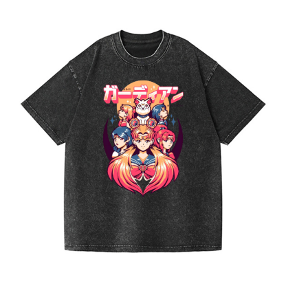Sailor Moon Vintage Wash Japanese Design T-Shirt