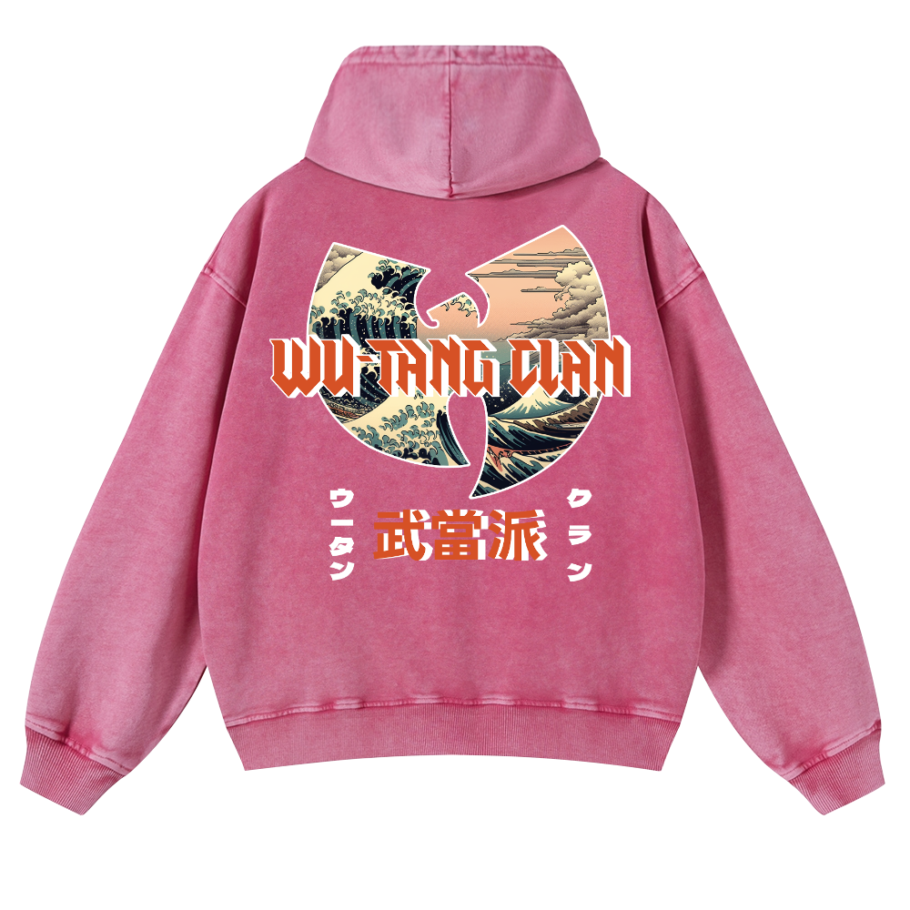 Wu-Tang Clan Ukiyoe Wave Ukiyoe Wave Vintage Washed Cotton Back