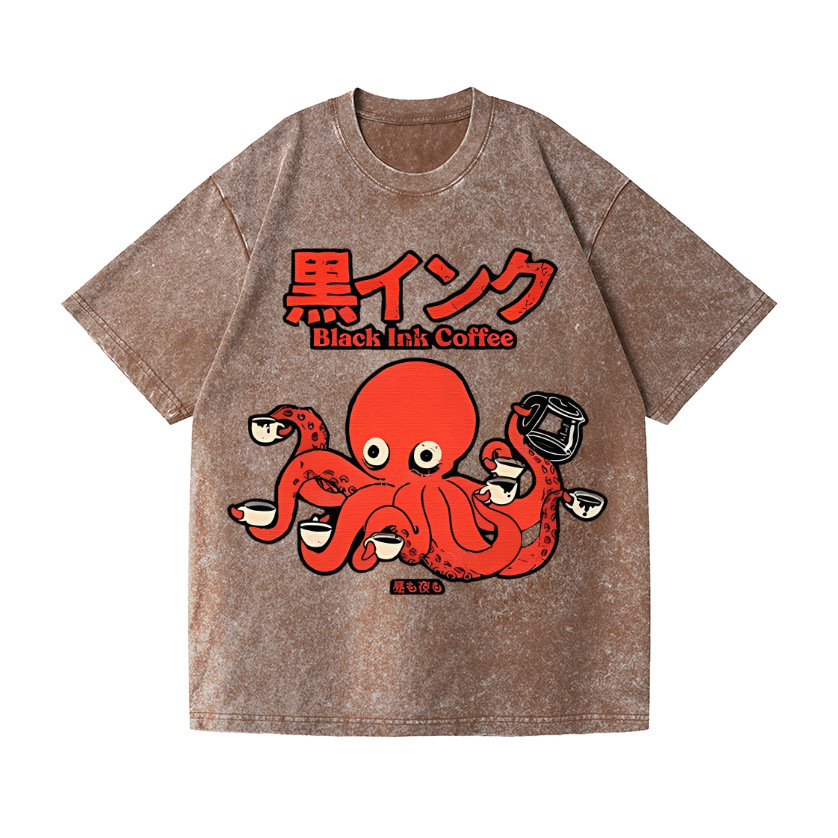Vintage Wash Japanese Design T-Shirt