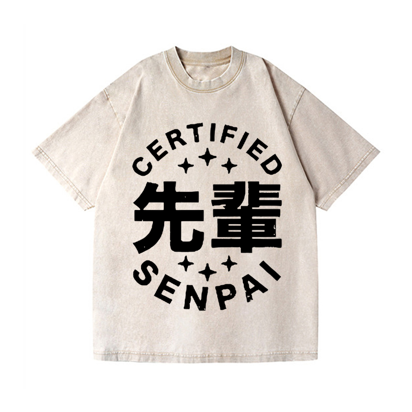 Senpai Vintage Wash Japanese Design T-Shirt