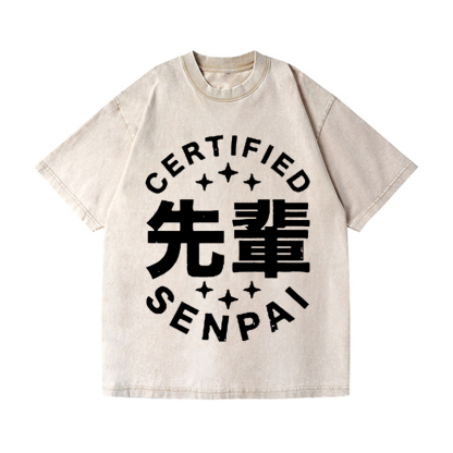 Senpai Vintage Wash Japanese Design T-Shirt