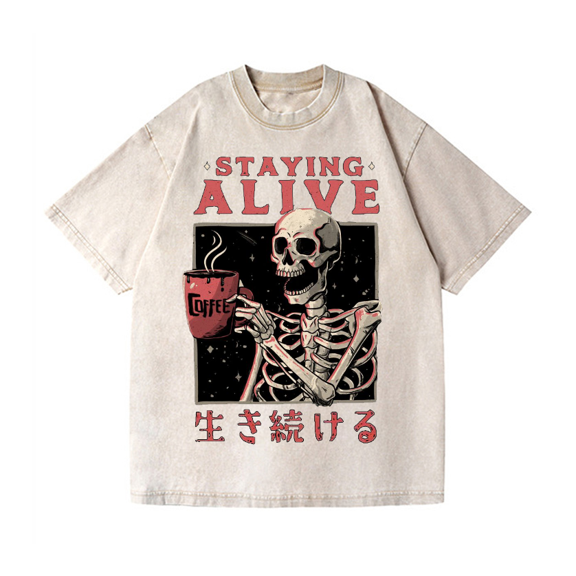 Vintage Wash Japanese Design T-Shirt