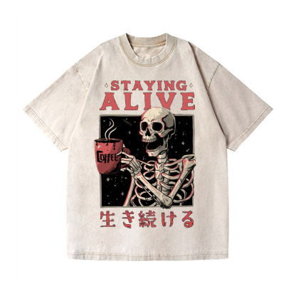 Vintage Wash Japanese Design T-Shirt