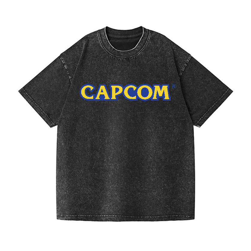 Capcom Vintage Wash Japanese Design T-Shirt