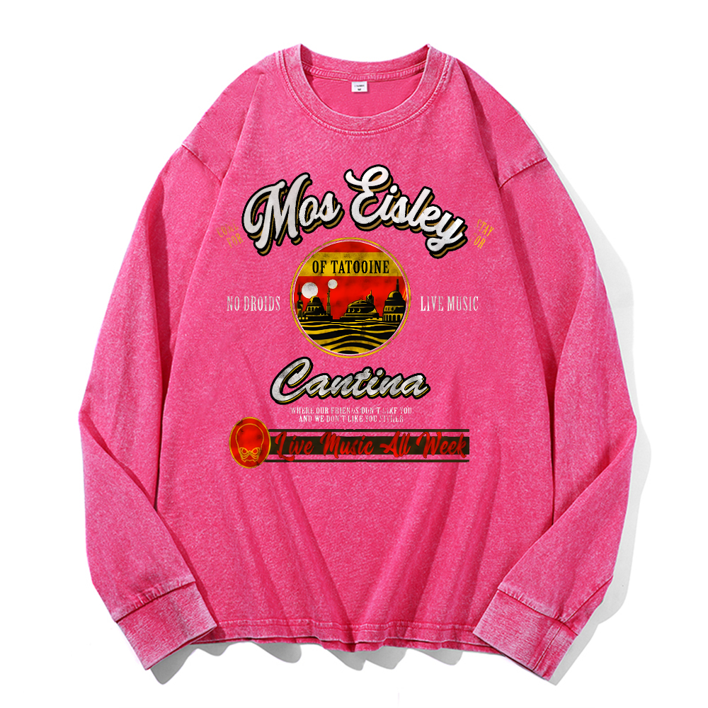Mos Eisley Cantina Vintage Cotton Wash Crewneck Sweatshirt