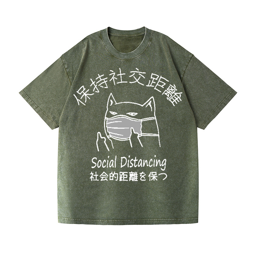 Vintage Wash Japanese Design T-Shirt
