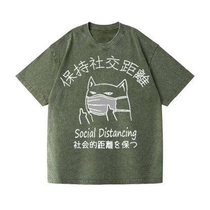 Vintage Wash Japanese Design T-Shirt
