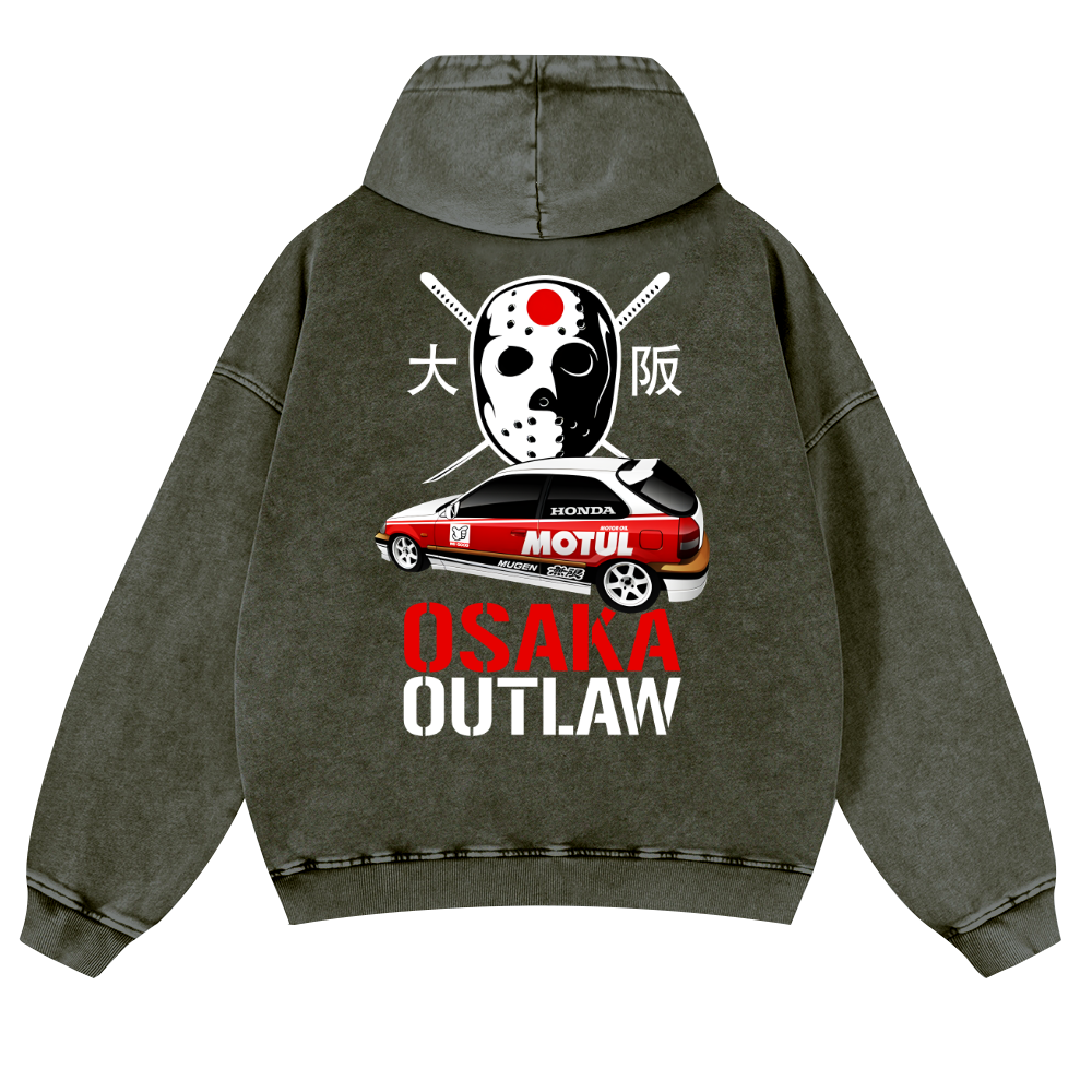 Osaka Outlaw Vintage Washed Cotton Back Art Hoodie