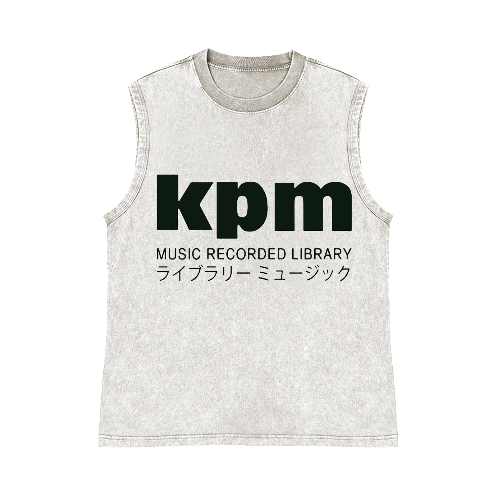 KPM Music Recorded Library Pure Cotton Wash-Dyed Sleeveless Tank Top