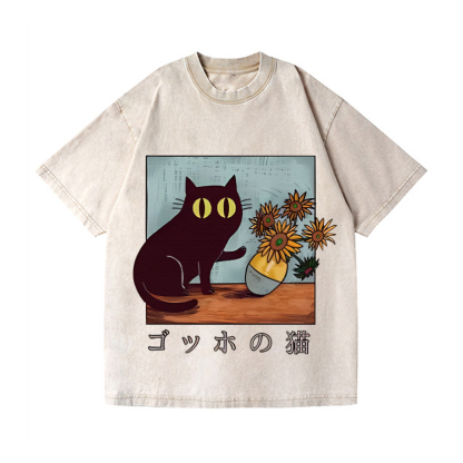 Vintage Wash Japanese Design T-Shirt