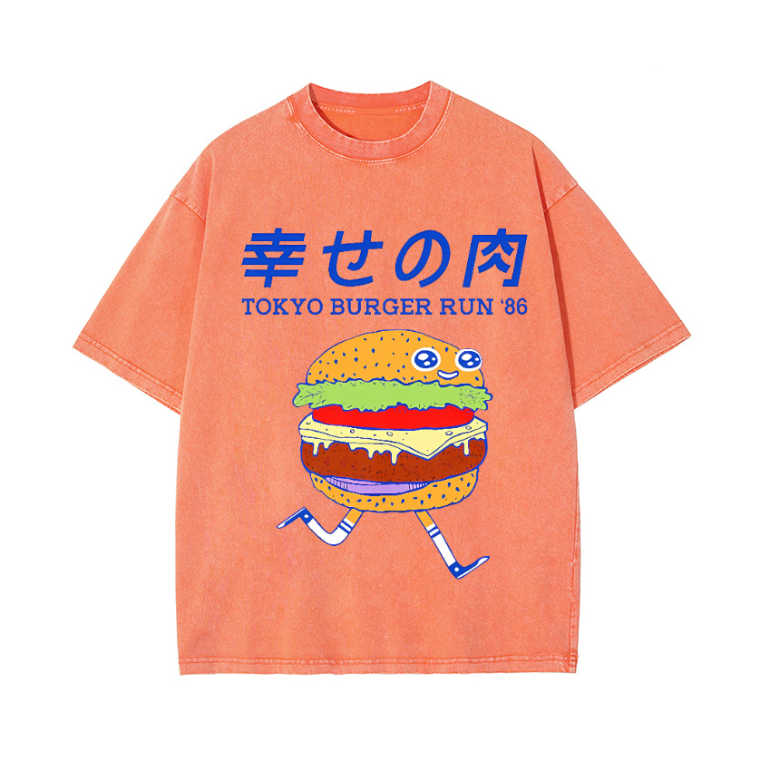 Vintage Wash Japanese Design T-Shirt