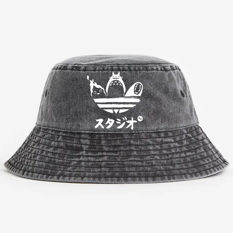 Ghibli Totoro Vintage 100% Cotton Bucket Hat