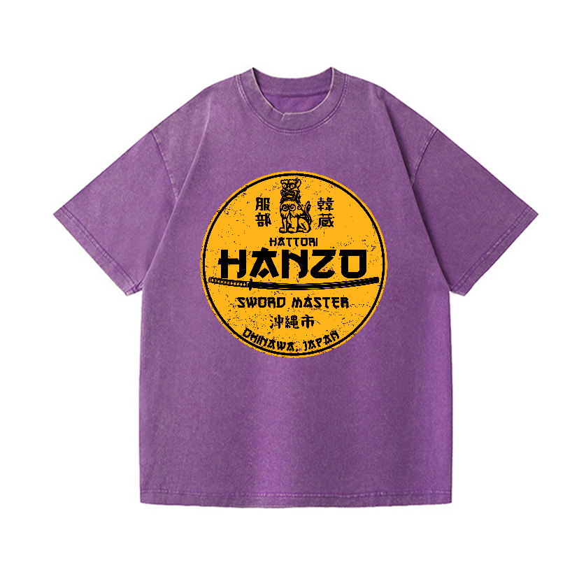 Hattori Hanzo Okinawa Japan Vintage Wash Japanese Design T-Shirt