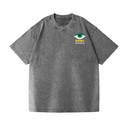 Yayoi Kusama Eyes Vintage Wash Japanese Design Back Art T-Shirt