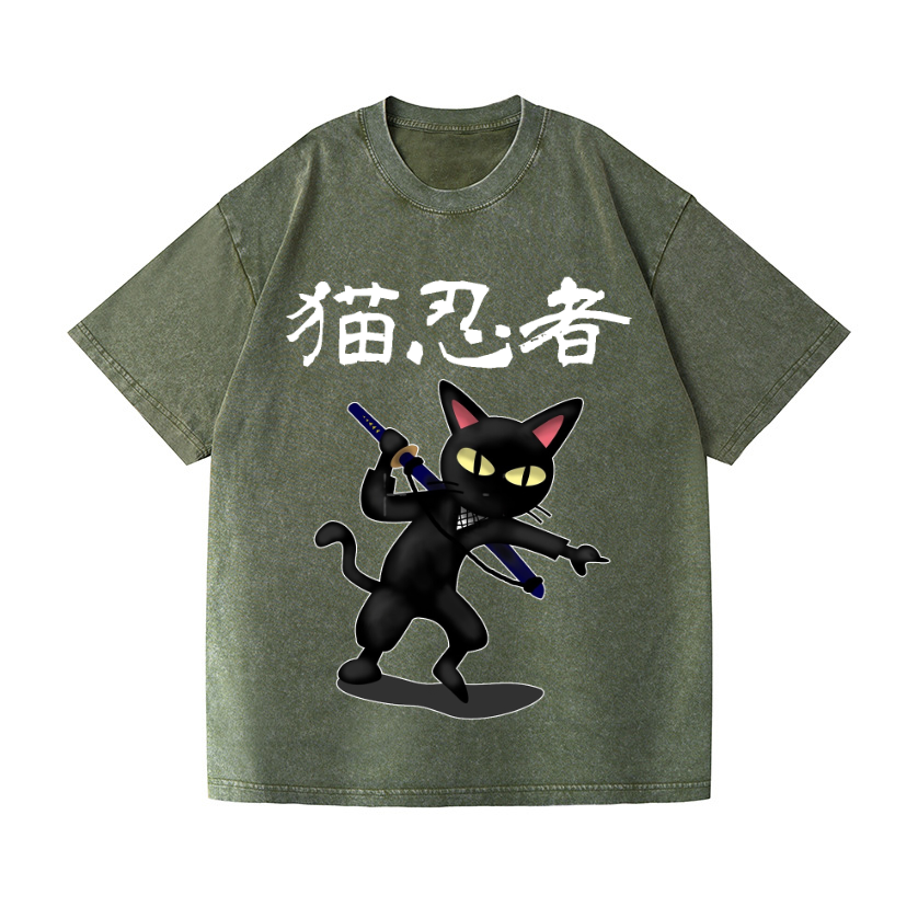 Vintage Wash Japanese Design T-Shirt