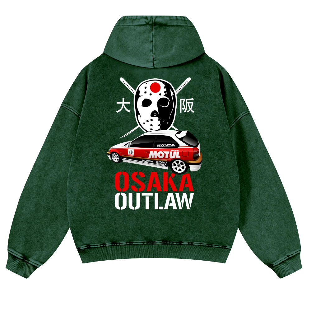 Osaka Outlaw Vintage Washed Cotton Back Art Hoodie
