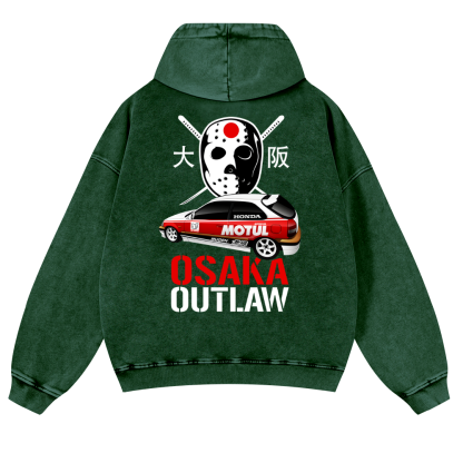 Osaka Outlaw Vintage Washed Cotton Back Art Hoodie