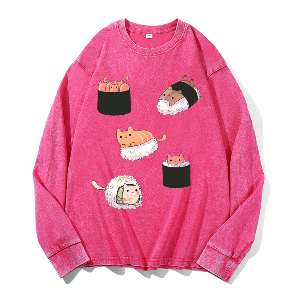 Vintage Cotton Wash Crewneck Sweatshirt