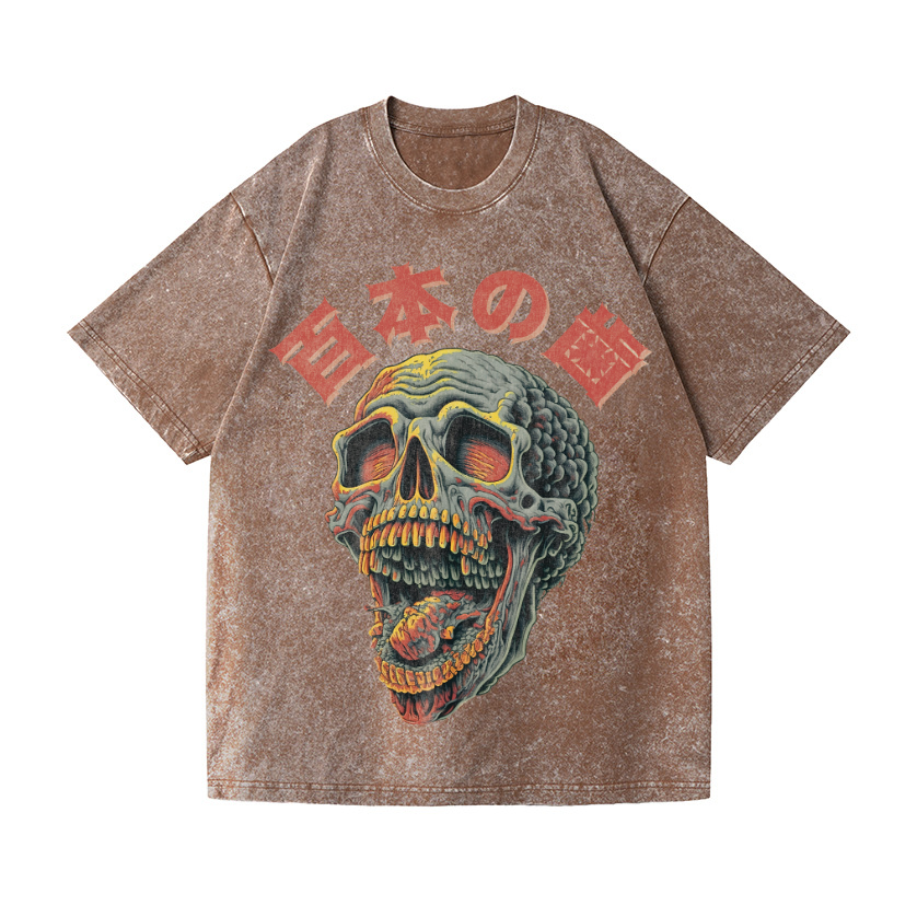 Vintage Wash Japanese Design T-Shirt
