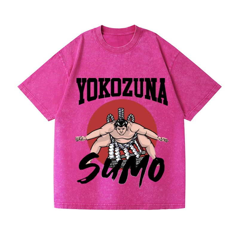 Yokozuna The Highest Honor in Sumo Vintage Wash Japanese Design T-Shirt
