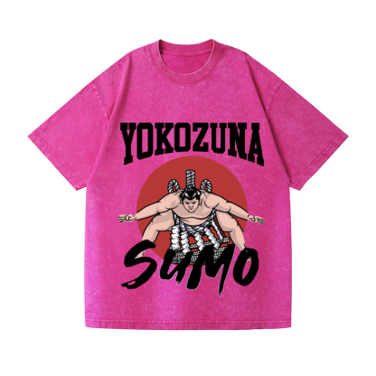 Yokozuna The Highest Honor in Sumo Vintage Wash Japanese Design T-Shirt