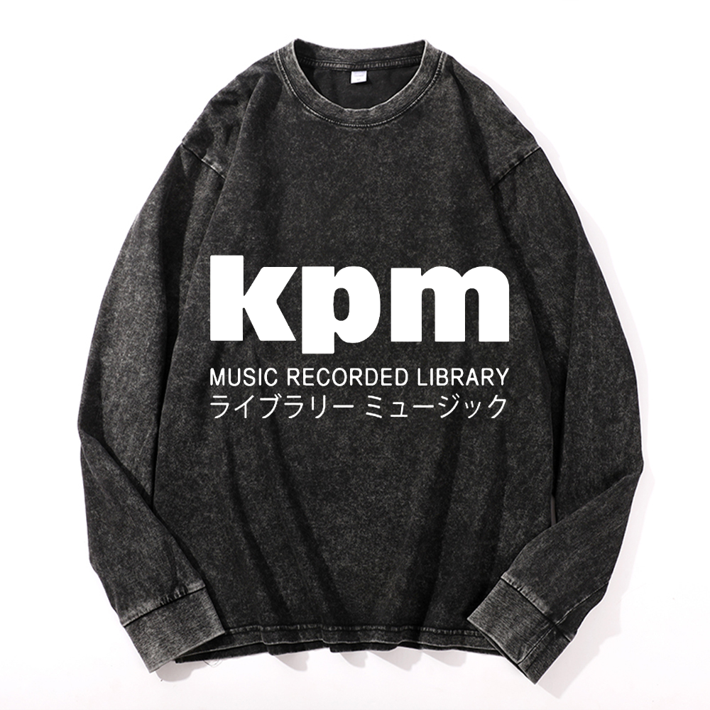 KPM Music Recorded Library Vintage Cotton Wash Crewneck Sweatshirt