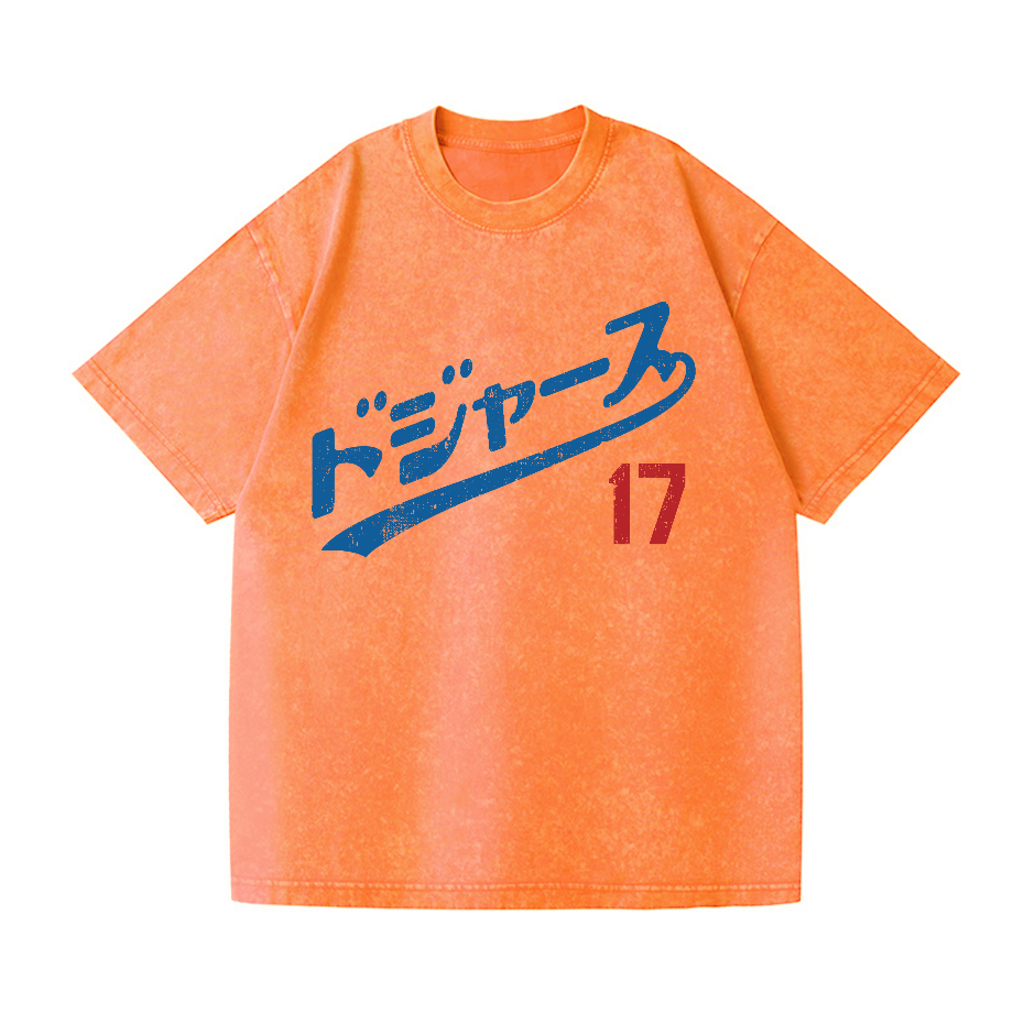 Dodger Vintage Wash Japanese Design T-Shirt