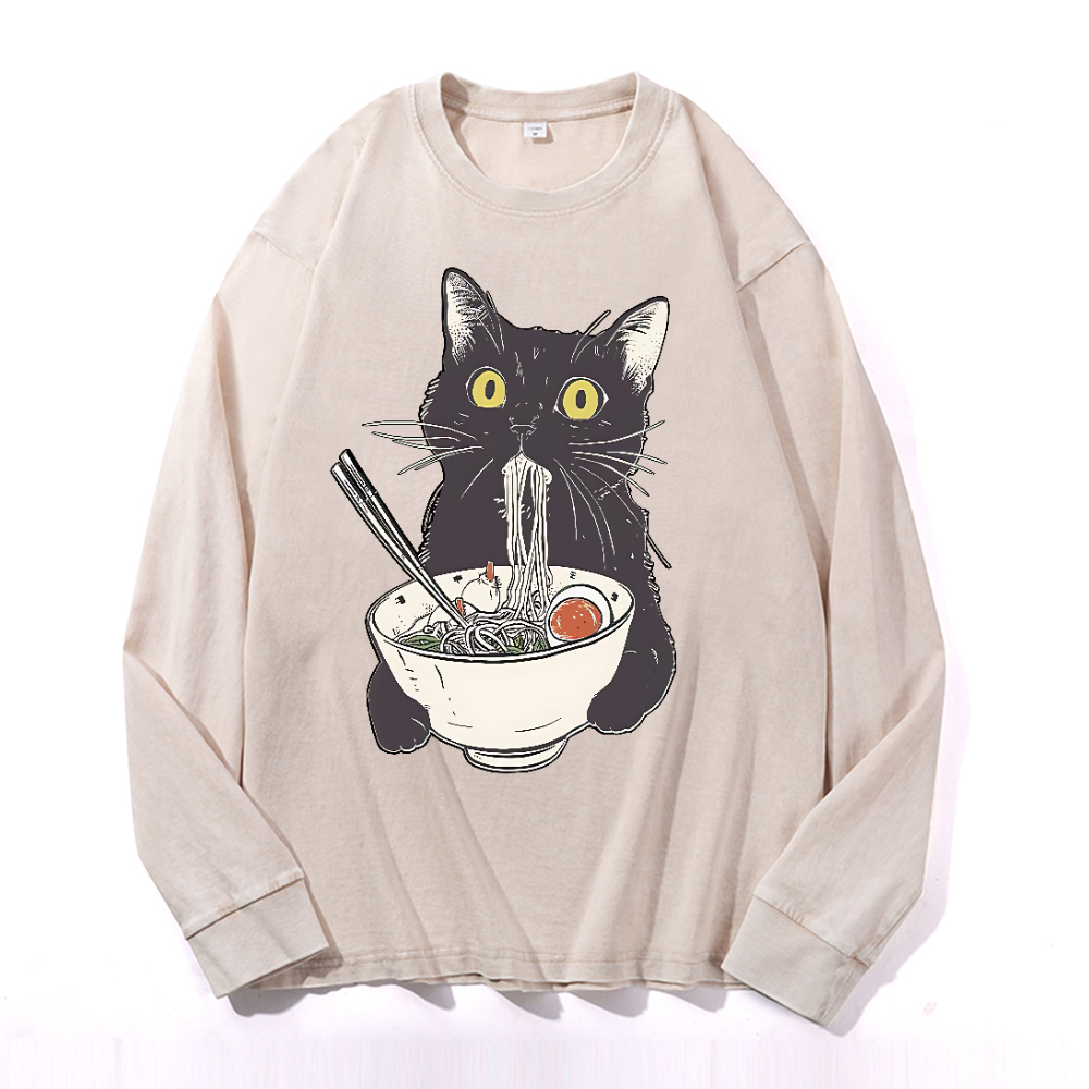 Vintage Cotton Wash Crewneck Sweatshirt