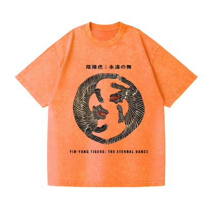 Tiger Vintage Wash Japanese Design T-Shirt