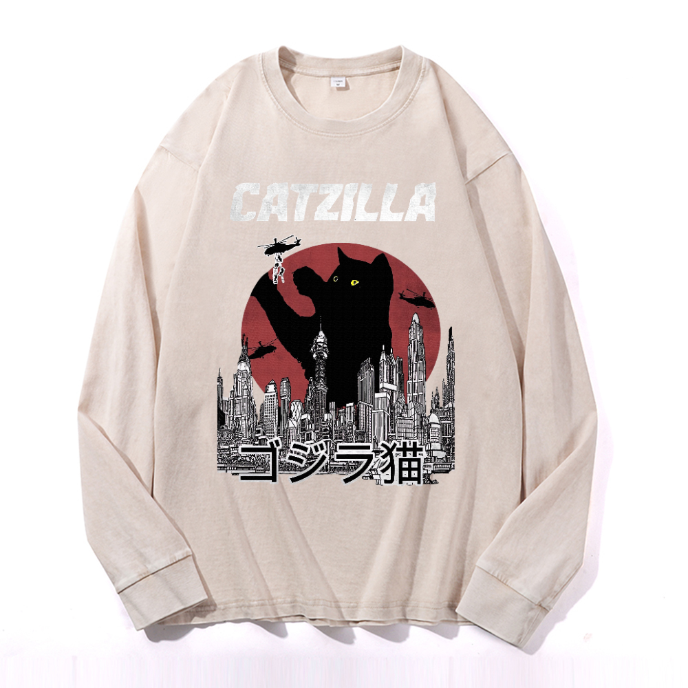 Vintage Cotton Wash Crewneck Sweatshirt