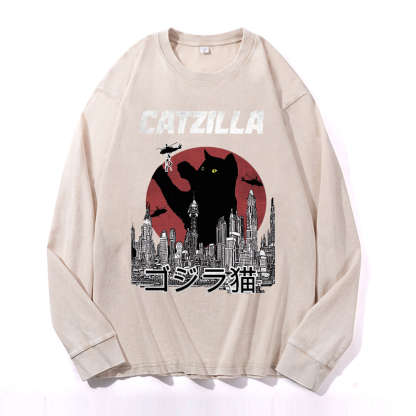 Vintage Cotton Wash Crewneck Sweatshirt