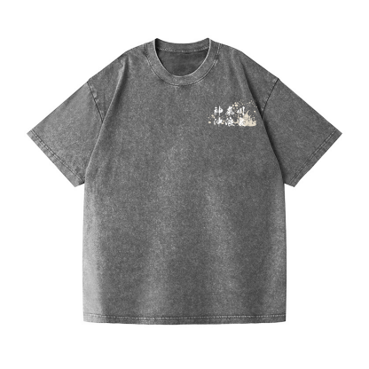 Katsushika Hokusai Vintage Wash Japanese Design Back Art T-Shirt