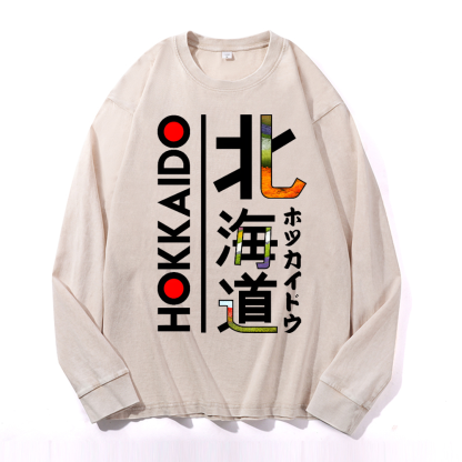 Hokkaido Vintage Cotton Wash Crewneck Sweatshirt
