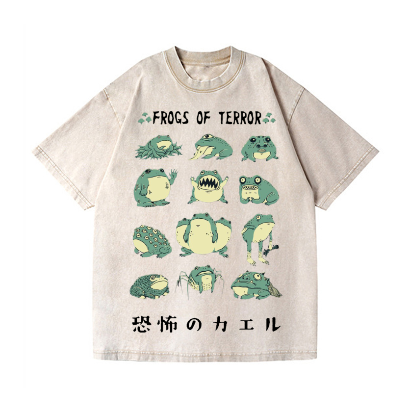 FrogVintage Wash Japanese Design T-Shirt