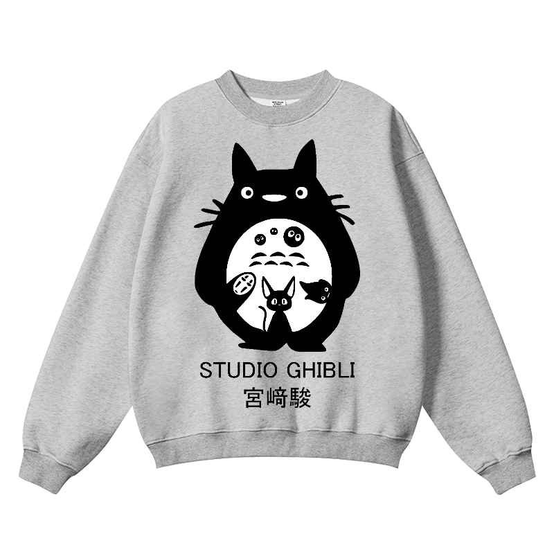 Studio Ghibli Totoro Wrinkle-Resistant Crewneck Sweatshirt