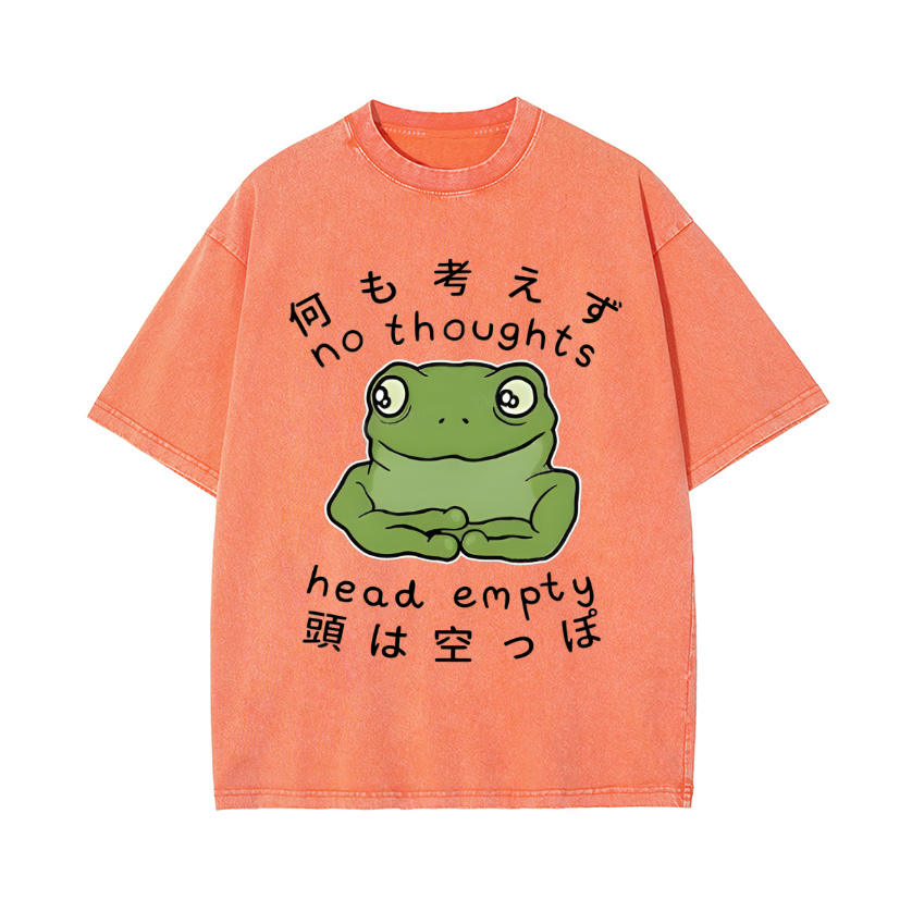 Frog Vintage Wash Japanese Design T-Shirt