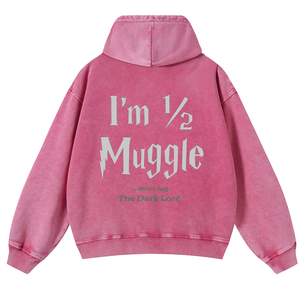 Don’t Tell The Dark Lord Vintage Washed Cotton Back Art Hoodie