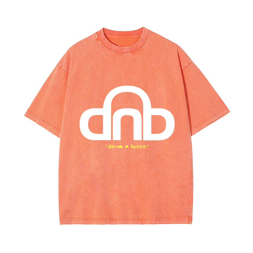 Drum & Bass Vintage Wash Japanese Design T-Shirt