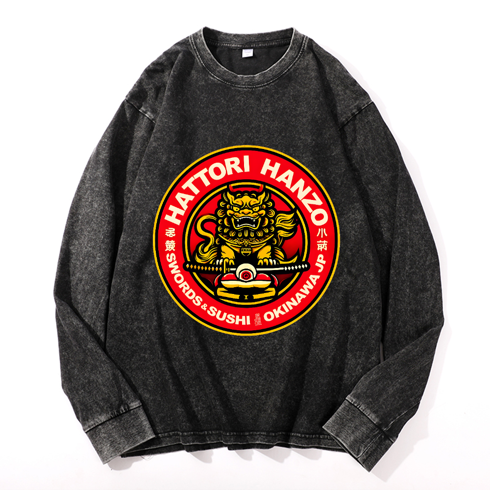 Vintage Cotton Wash Crewneck Sweatshirt