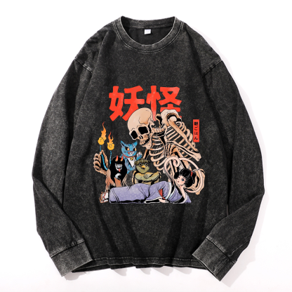 Vintage Cotton Wash Crewneck Sweatshirt