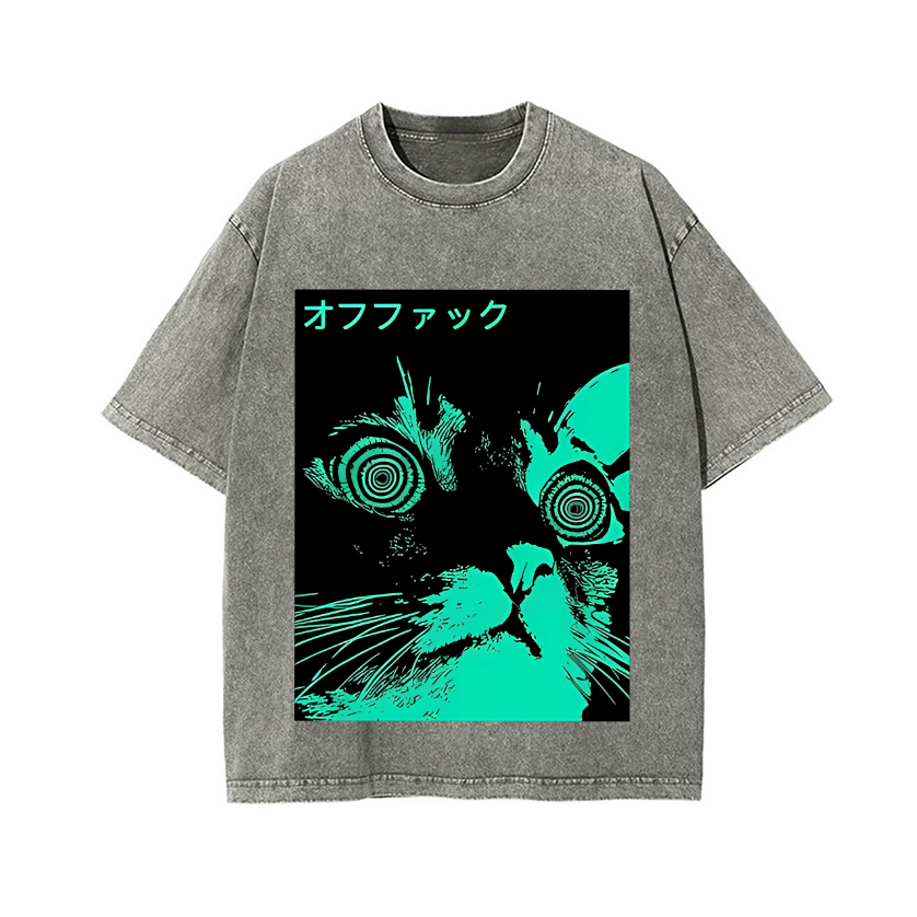 Vintage Wash Japanese Design T-Shirt