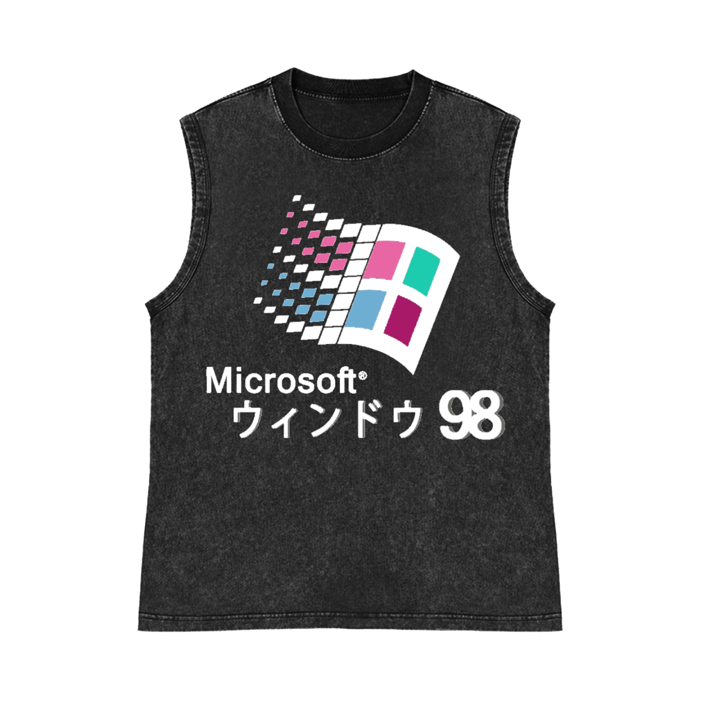 Microsoft Windows 98 Pure Cotton Wash-Dyed Sleeveless Tank Top