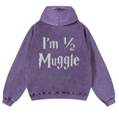 Don’t Tell The Dark Lord Vintage Washed Cotton Back Art Hoodie