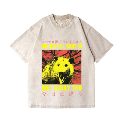 No Silence Today Vintage Wash Japanese Design T-Shirt